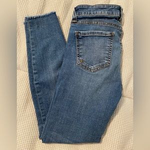 Kut from the Kloth Jean leggings, raw hem